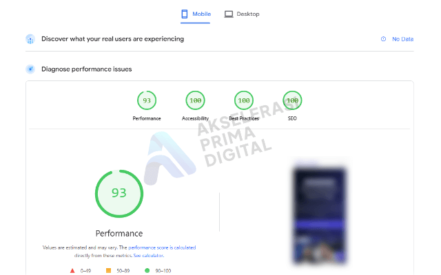portfolio optimasi kecepatan website 2
