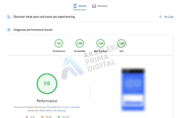 portfolio optimasi kecepatan website 4