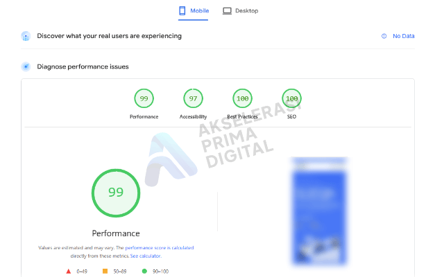 portfolio optimasi kecepatan website 5