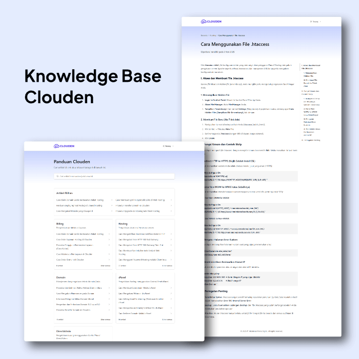 portofolio pengembangan website knowledge base clouden